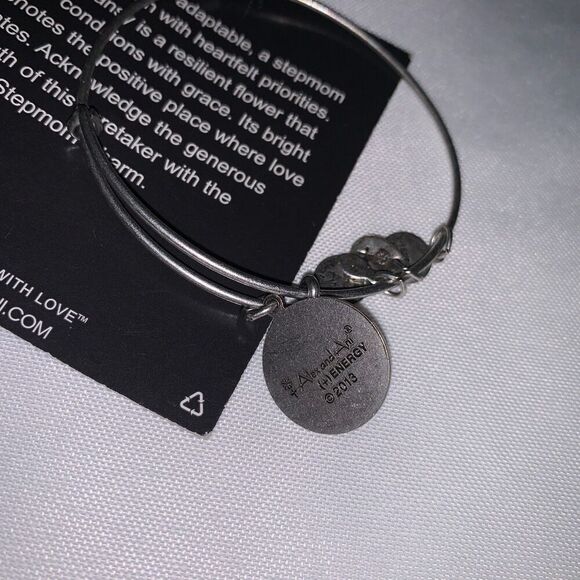 women's Alex and Ani Because I Love You Stepmom Charm Bangle - Picture 3 of 6